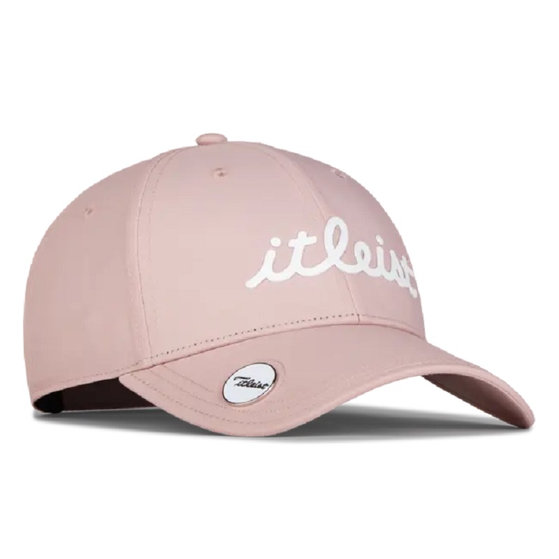 Kvinnors spelare Performance Golf Cap Custom TPU Logo 6 Panel Strukturerad golflock Baseball Caps Curved Bill Rose Golf Hats Women