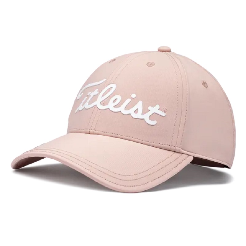 Kvinnors spelare Performance Golf Cap Custom TPU Logo 6 Panel Strukturerad golflock Baseball Caps Curved Bill Rose Golf Hats Women