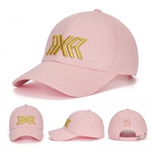 RXG LISA Märke justerbar krökt bomull som kör sport Casquette Hats Snapback Black Bas Ball Cap