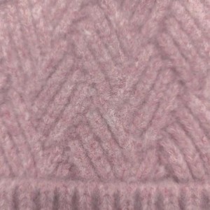 Varm vintermode blandning kabel platt stickning hatt