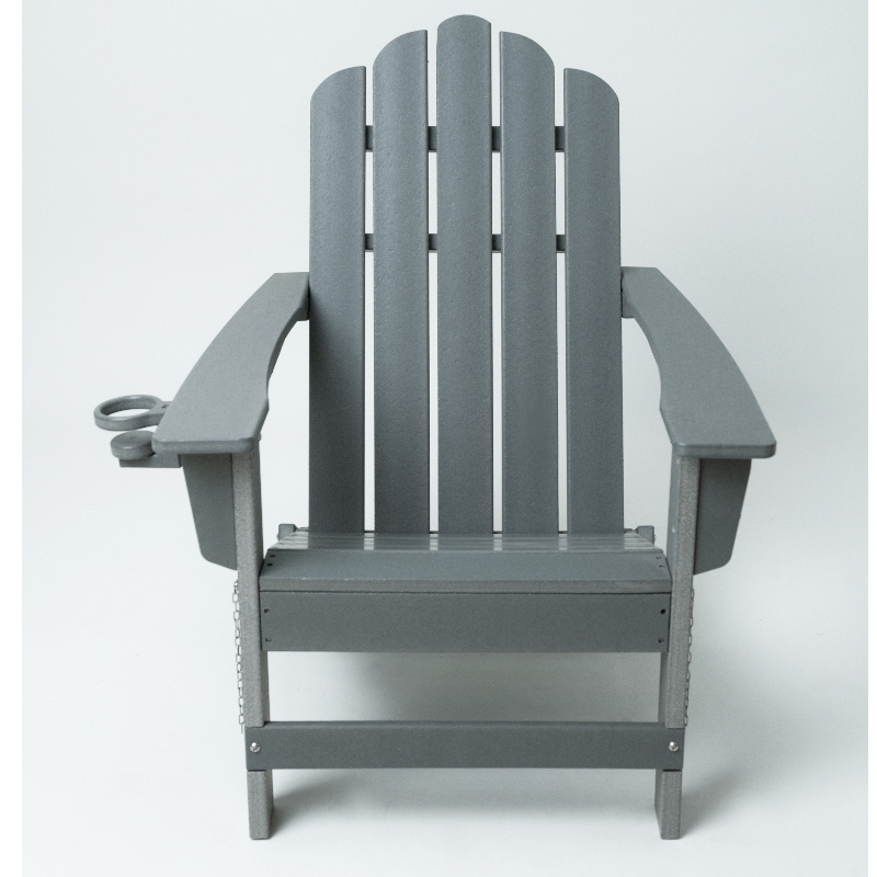 Utomhusmöbler hdpe adirondack stol med grå
