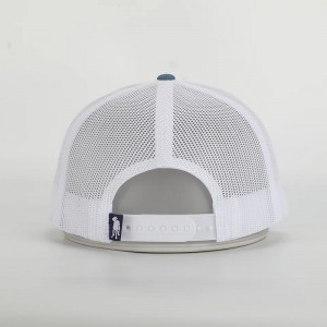Anpassad högkvalitativ 6 Panel Richardson 112 Cap Style Cotton Structured Mesh Trucker Hat With Leather Patch