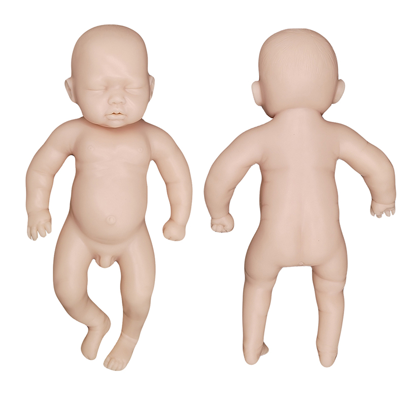 Hög simulering Reborn Doll Silikonmaterialet Reborn Baby Sove Silicone Reborn Doll Realistic (Pre-Make-Up)