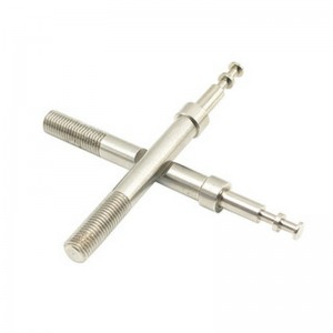 CNC-bearbetning av formade långa skruvar Medicinska delar Icke-standarddelar Anpassad precisionsaxelbehandling