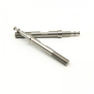 CNC-bearbetning av formade långa skruvar Medicinska delar Icke-standarddelar Anpassad precisionsaxelbehandling