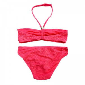 HALTERNECK spetsar två stycken barn baddräkter