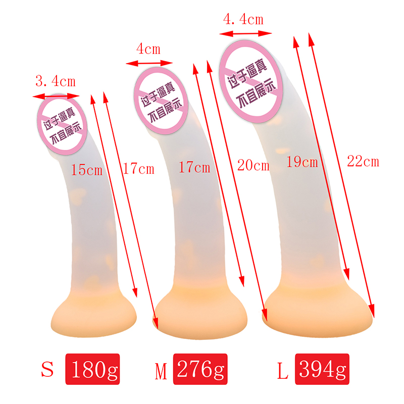 904 Nya lysande dildo analsexleksaker för kvinnor män färgglada glödande penis rumpa plugg vuxna leksaker