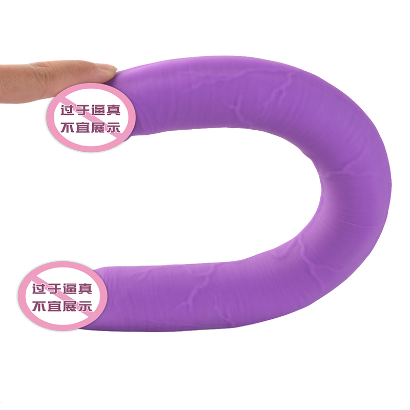 832 Lesbisk dubbelhuvud Vuxna sexleksaker Dubbel Dildo Penetration Huvud Dubbel sida slutade dildo för par kvinnor gay