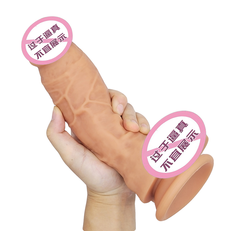 818 Sexig vuxen butik grossistpris Big size Sex Dildo Novel Toys Soft Silicone THROSTING Dildos för kvinnor i kvinnlig masturbator