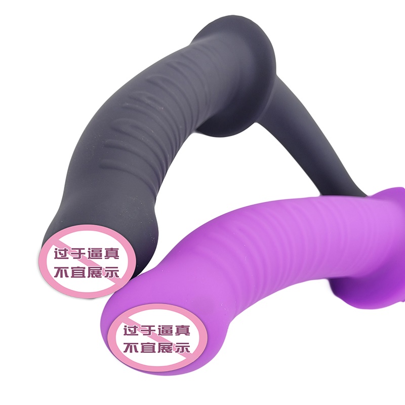 819 Lesbiska dubbla huvudlila/BLACK vuxna sexleksaker dubbel dildo penetration huvud dubbel sida slutade dildo för par kvinnor gay