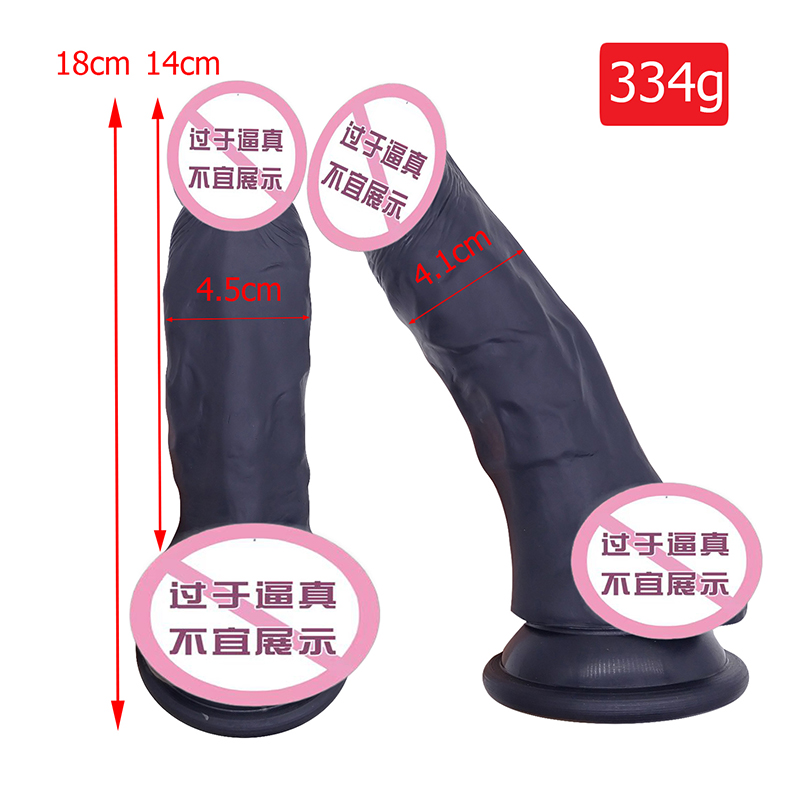 821 Sexig vuxen butik grossistpris Big size Sex Dildo Novel Toys Soft Silicone THROSTING Dildos för kvinnor i kvinnlig masturbator
