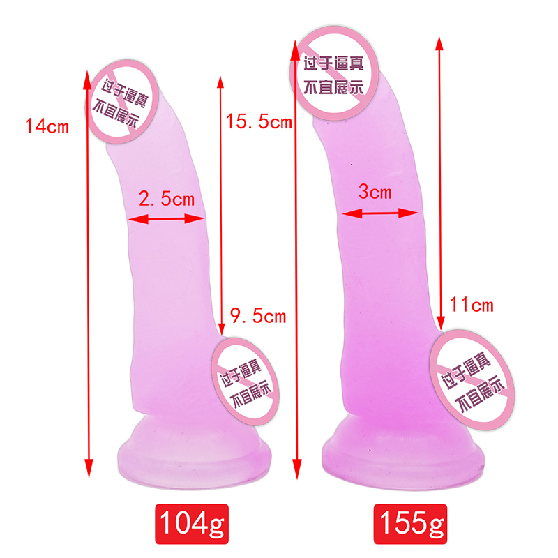 846/847 grossist populära simulering kuk penis didol sex leksak sucker kvinnor enorma realistiska kristall dildos för kvinnor män