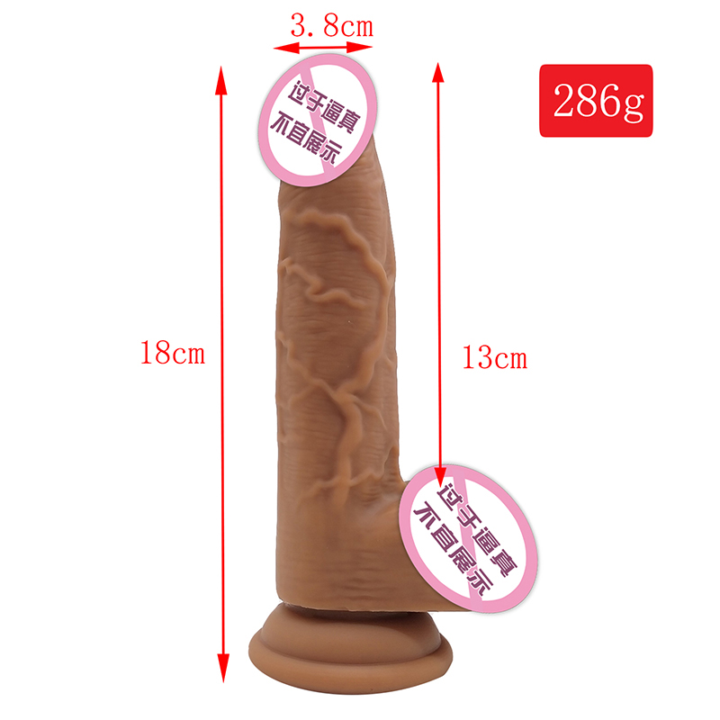 825 Sexig vuxen butik grossistpris Big size Sex Dildo Novel Toys Soft Silicone THROSTING Dildos för kvinnor i kvinnlig masturbator