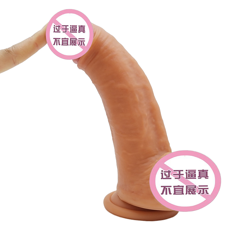 814 Sexig vuxen butik grossistpris Big size Sex Dildo Novel Toys Soft Silicone THROSTING Dildos för kvinnor i kvinnlig masturbator