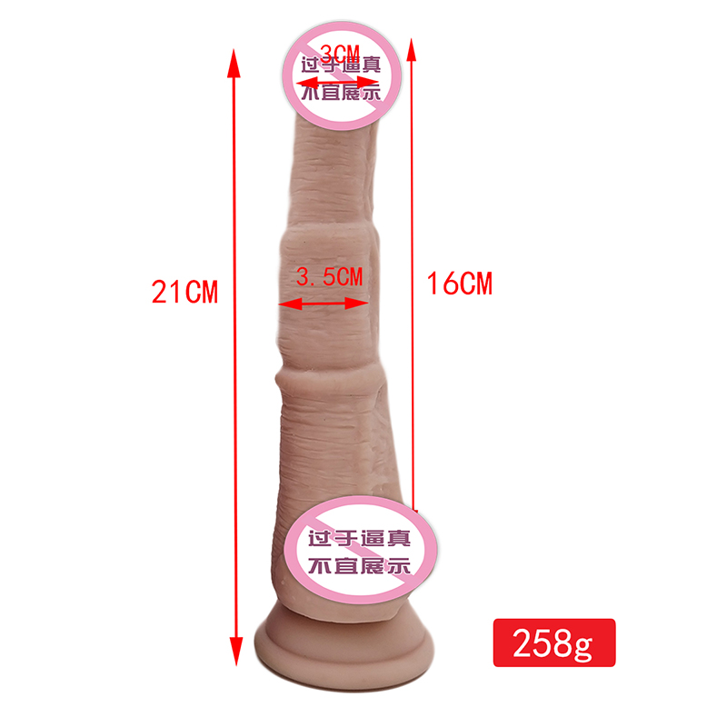 877 Realistisk dildo-silikondildo med sugskopp G-spotstimulering Dildos Analsexleksaker för kvinnor och par