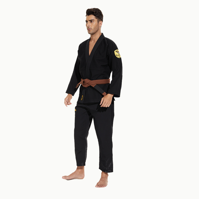 Fabriksdirekt grossist användarvänlig svart enhetlig judo-gi judo gi brasiliansk jiu jitsu gi med andningsbart tyg