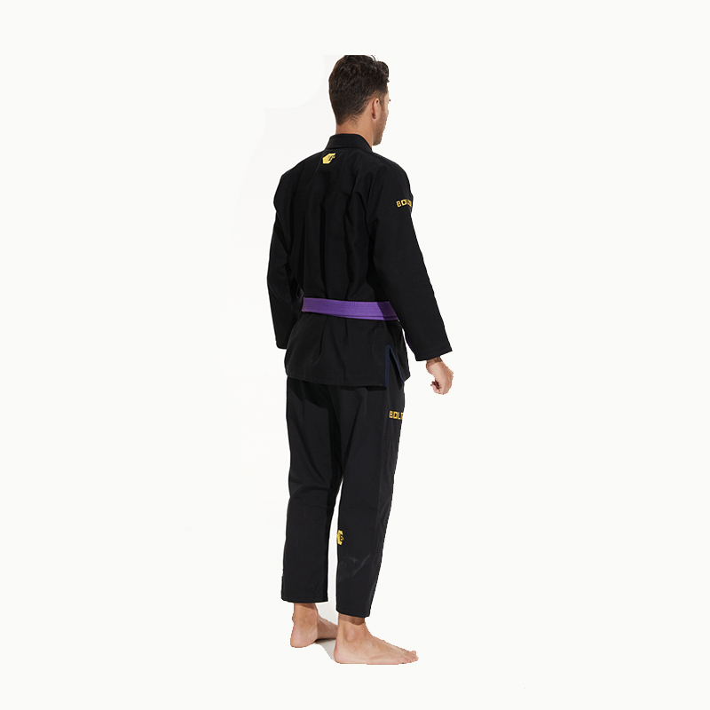 Fabriksdirekt grossist användarvänlig svart enhetlig judo-gi judo gi brasiliansk jiu jitsu gi med andningsbart tyg