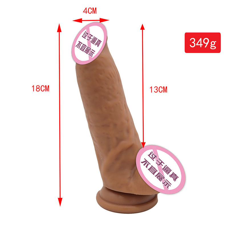 862 Realistiska dildo-silikondildo med sugskopp G-punktstimulering Dildos Analsexleksaker för kvinnor och par
