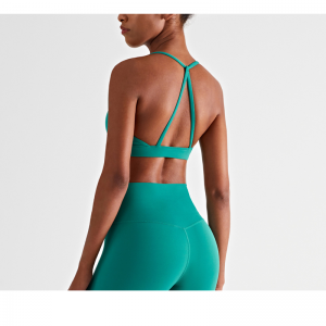 Triangel tillbaka samla elastisk sportbh