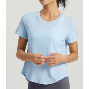 Elastisk split onackyoga t-shirts