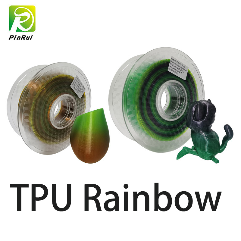 TPU Rainbow Filament 3D Filament Soft Flexible1.75mm FDM