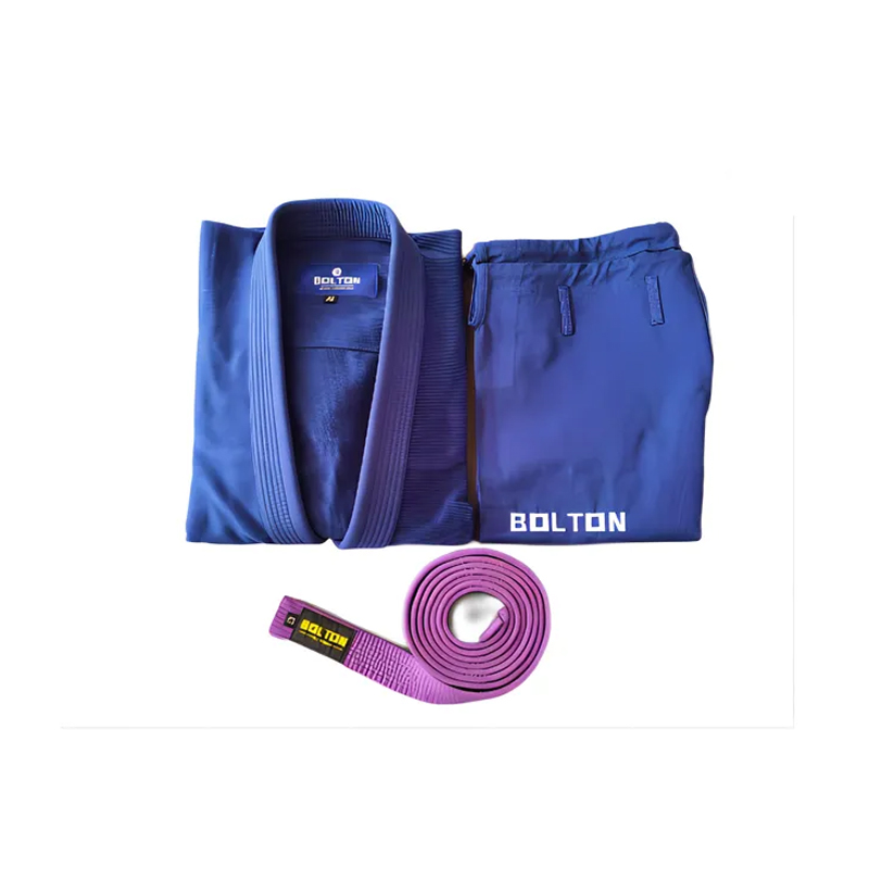 Partihandel BJJ GIS -bälte Anpassad 100% bomullskonstsport Grå vit BJJ -bälte