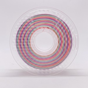 Silk Rainbow Multicolour PLA Filament Pastell Color1.75mm 3D Printer PLA Filament
