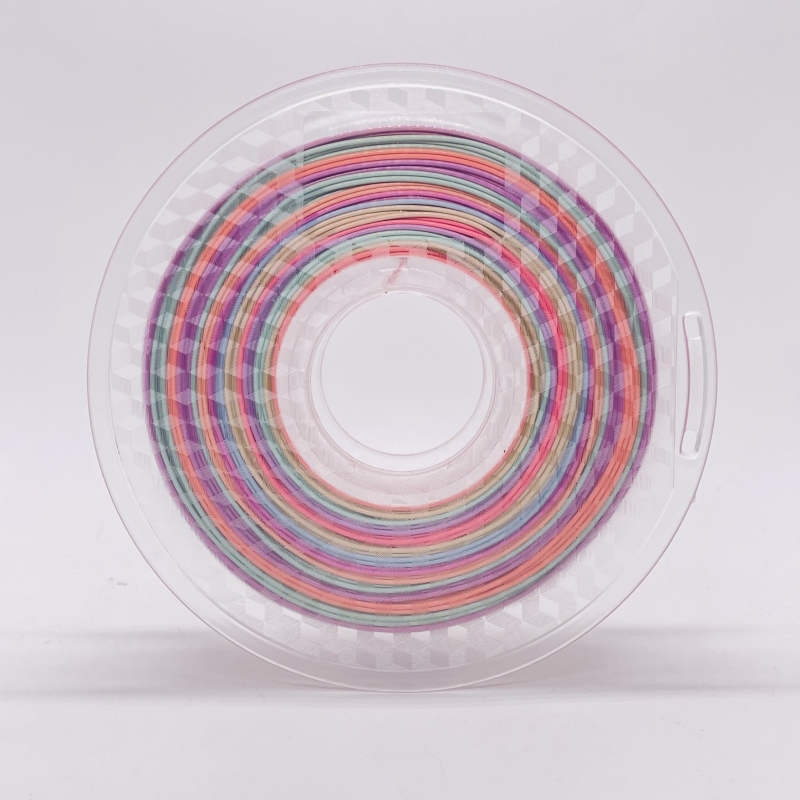 Silk Rainbow Multicolour PLA Filament Pastell Color1.75mm 3D Printer PLA Filament