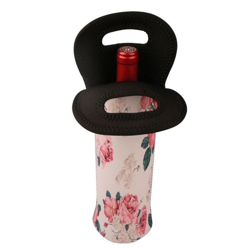 2023 Sublimation Neopren Champagne Cooler Single Red Wine Tote Bag Hot Water Bottle Holders