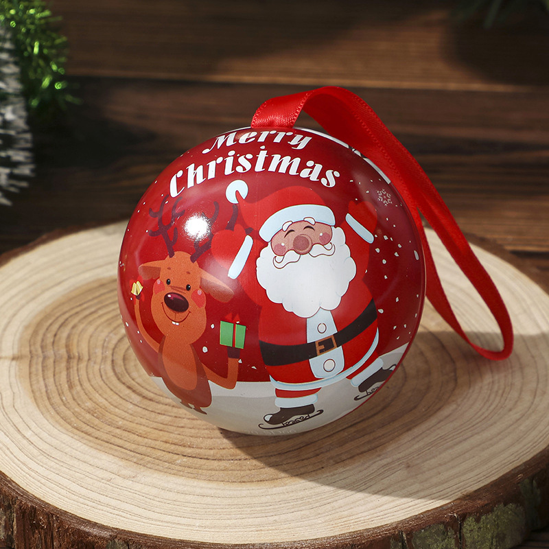 Tinplatta julboll jul godislåda presentlåda