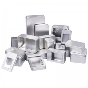 Elektronikförpackningsbox Tinplatta Box Rectangular Box Gift Packaging Box