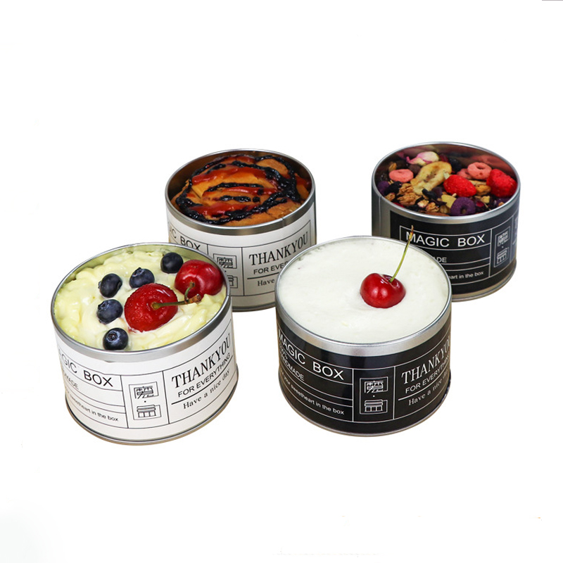 Round Mousse Cake Box Factory Partihandel kan anpassas