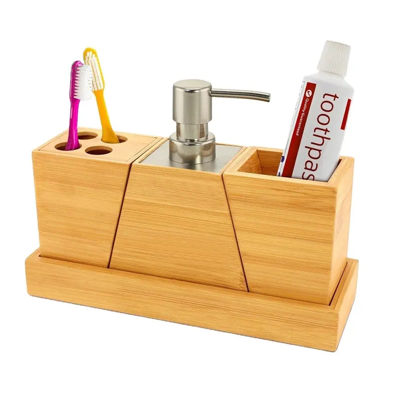 Bambu badrumstillbehör