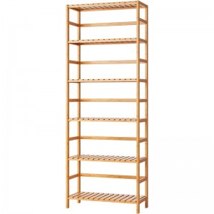 6 Tier Bambu justerbar rack