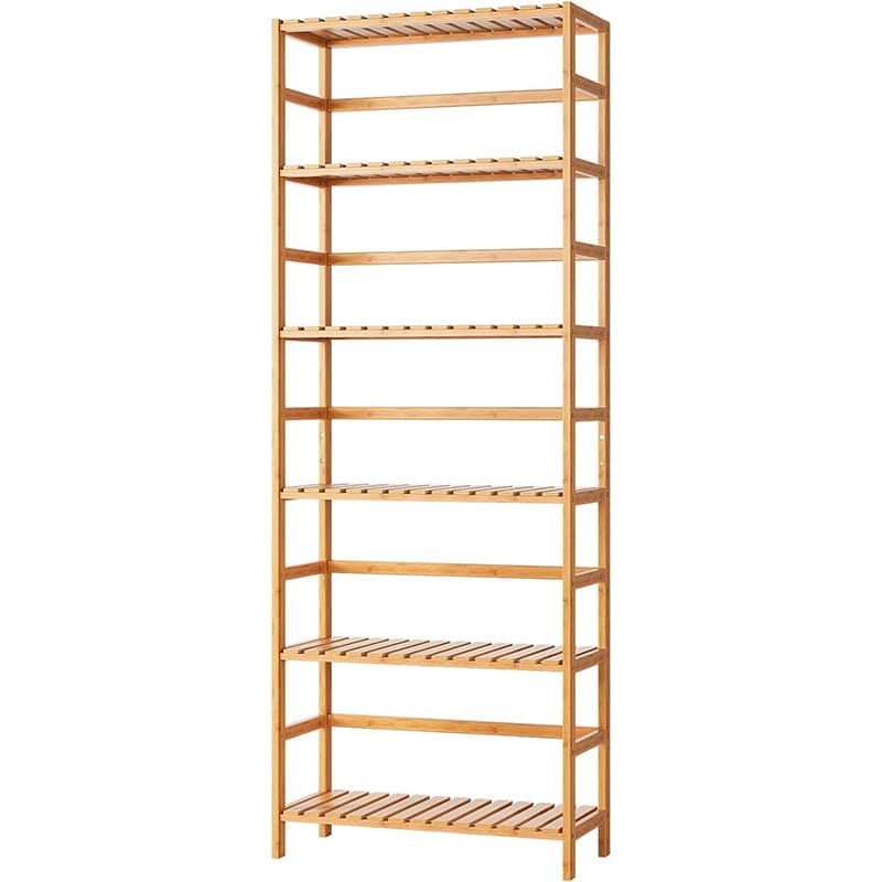 6 Tier Bambu justerbar rack