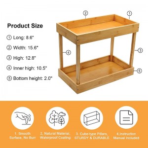 Bambu förvaringshylla