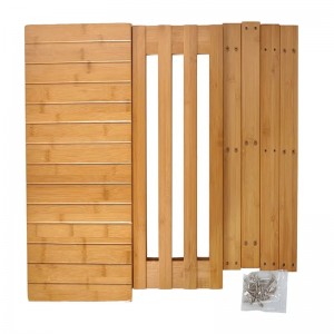 Bambusskor Bänk Boot Organiserar klädda sko rack entryway förvaring