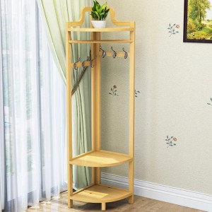 Högkvalitativ hörnhylla kappa förvaring rack golv triangelhängare för sovrum vardagsrummet