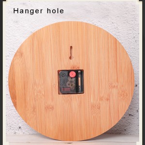 Bambu hantverk kreativ väggklocka hem dekoration