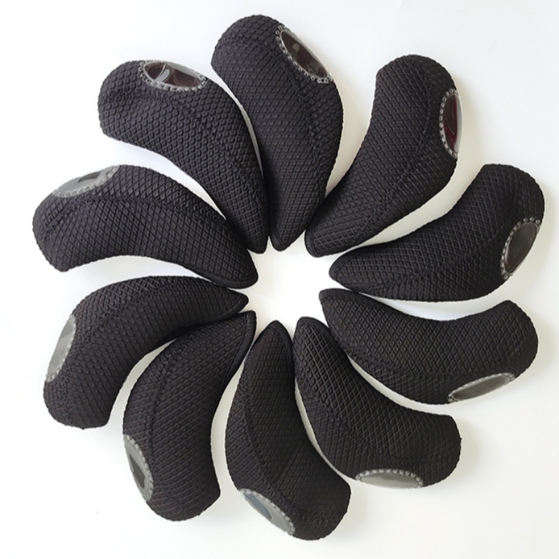 Golfjärntäckning Färgglada Neoprene Golf Club Wedge Iron Protective Headcover 1Set Inklusive 10st
