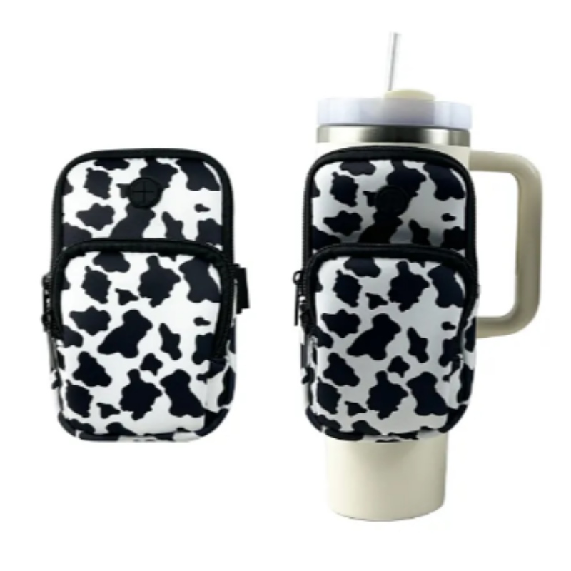 Neoprene vattenflaskpåse för 40oz 20oz 30oz, Ladies Gym Fitness Accessoarer med justerbar rem