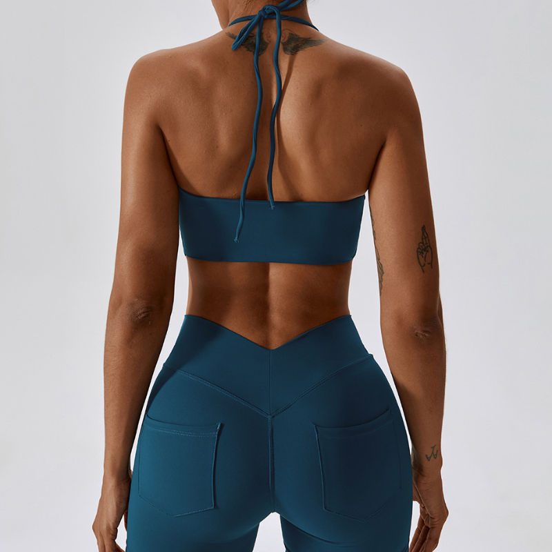 SC1065 2023 Ny anpassad Aktiv slitage Yoga Suit Set Fitness V Cut Scrunch Back Yoga Shorts Yoga Fitness Set