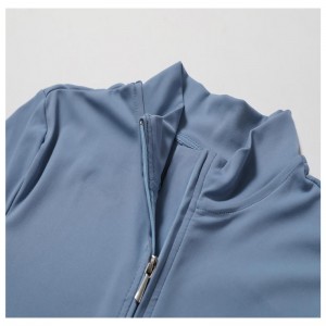 SC1072 Gratis prov långärmad zip topp en bit gym slitage aktiv jumpsuit yoga träning romper