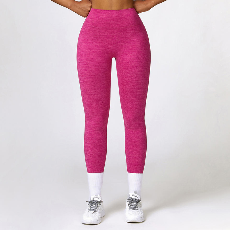SC1093 Kvinnor Träningsleggings Hög midja Träning Skrunda Butt Leggings med fickor