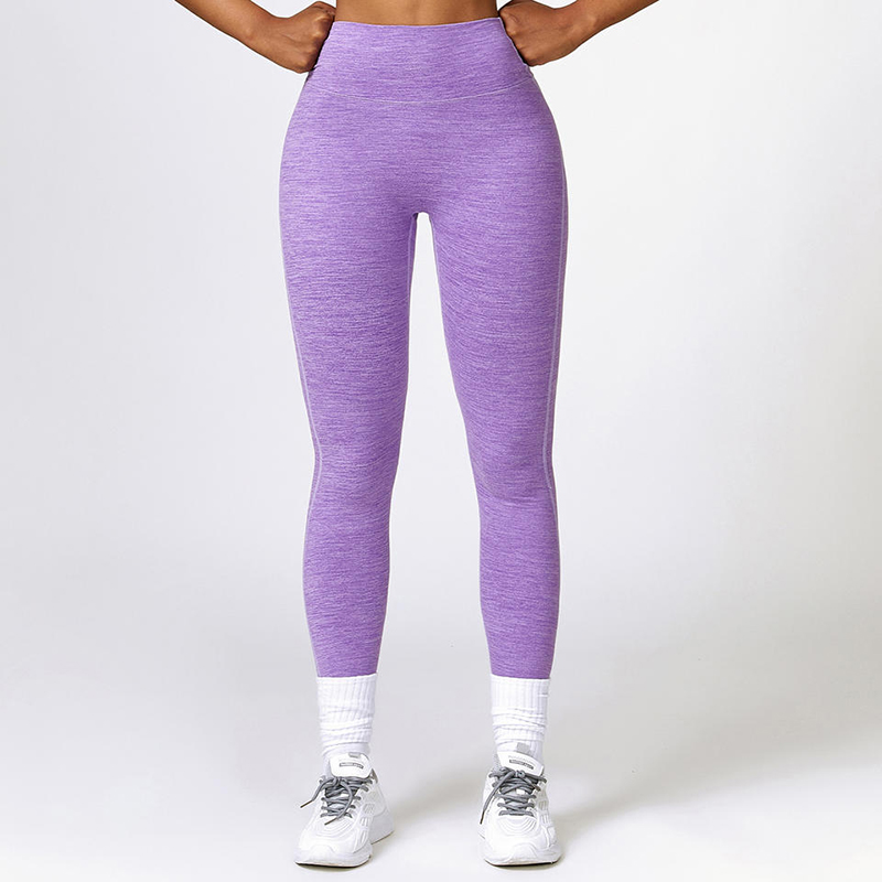SC1093 Kvinnor Träningsleggings Hög midja Träning Skrunda Butt Leggings med fickor