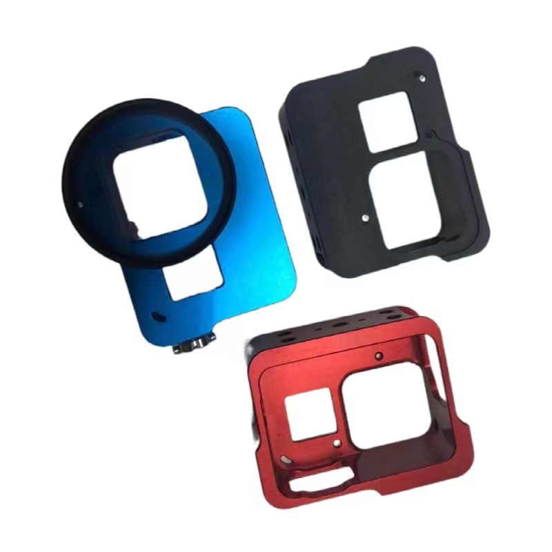 6061 Aluminiumlegering Action Camera Housing CNC bearbetning Anpassad ytanodisering