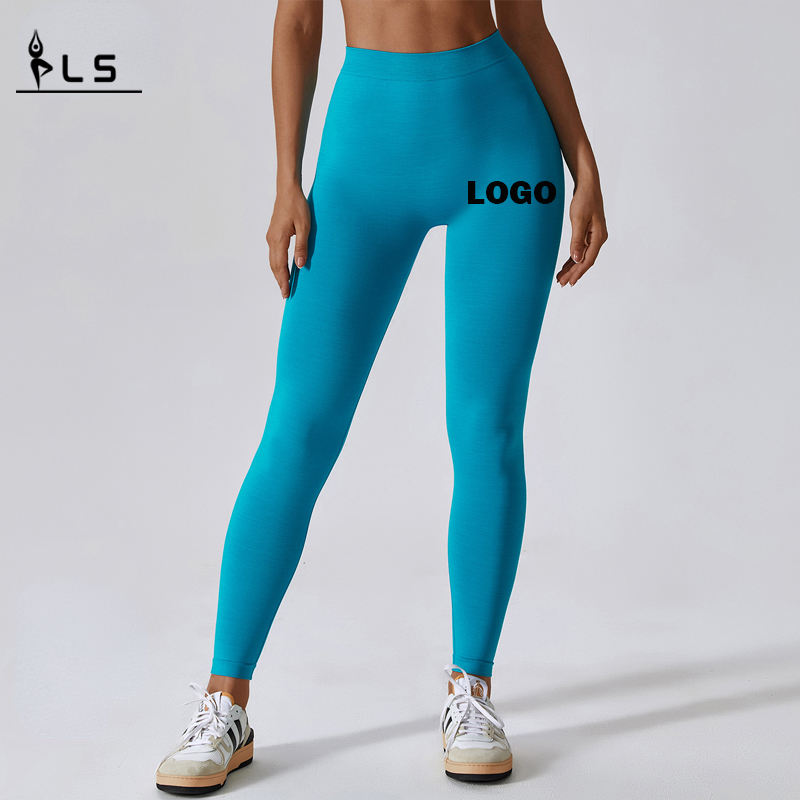 SC10115 Kontrollera kvinnor sömlösa yogabyxor fitness leggings v klippa högkvalitativa byxor sträcker hög midja yogalagging för kvinnor