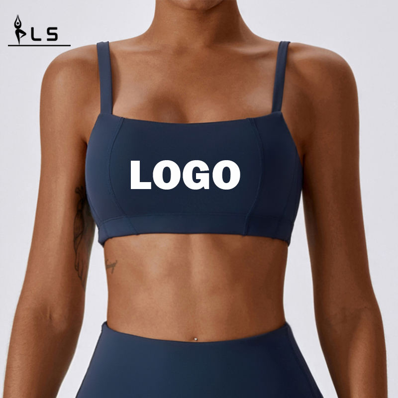 SC10132 Högkvalitativ sport Top Women Fitness Yoga BH Mjuk stretchkomprimering Yoga axel sportbh
