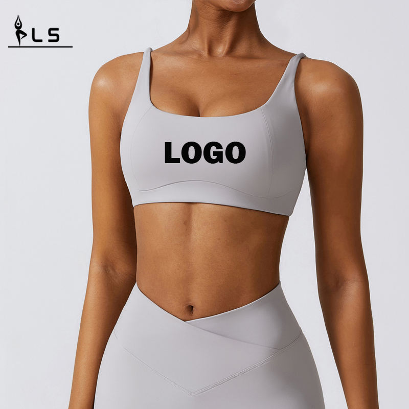 SC10135 Fitness Sports BH Custom Logo Lady Compression Soft Quick Dry Yoga Running Gym Sexy Sports Bra