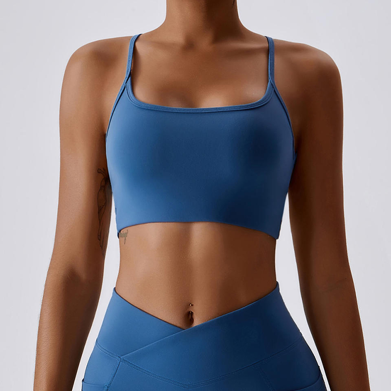 SC10172 SEXY SPORT SPELT ANDRA SPORTSIT BH för kvinnor Sport BH för kvinnor Criss-Cross Back vadderad